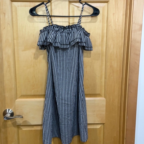 H&M | Dresses | H M Black White Checkered Gingham Dress Sz 2 | Poshmark
